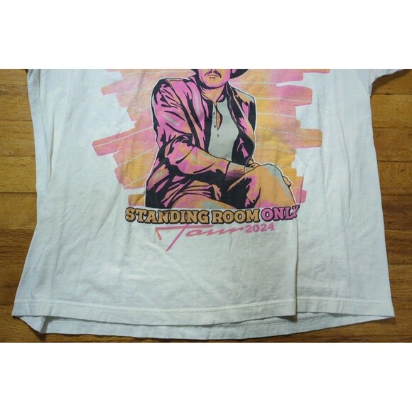 Tim McGraw T-Shirt XL 2024 Standing Room Only Tour Dates Concert Graphic Cotton - Picture 2 of 7